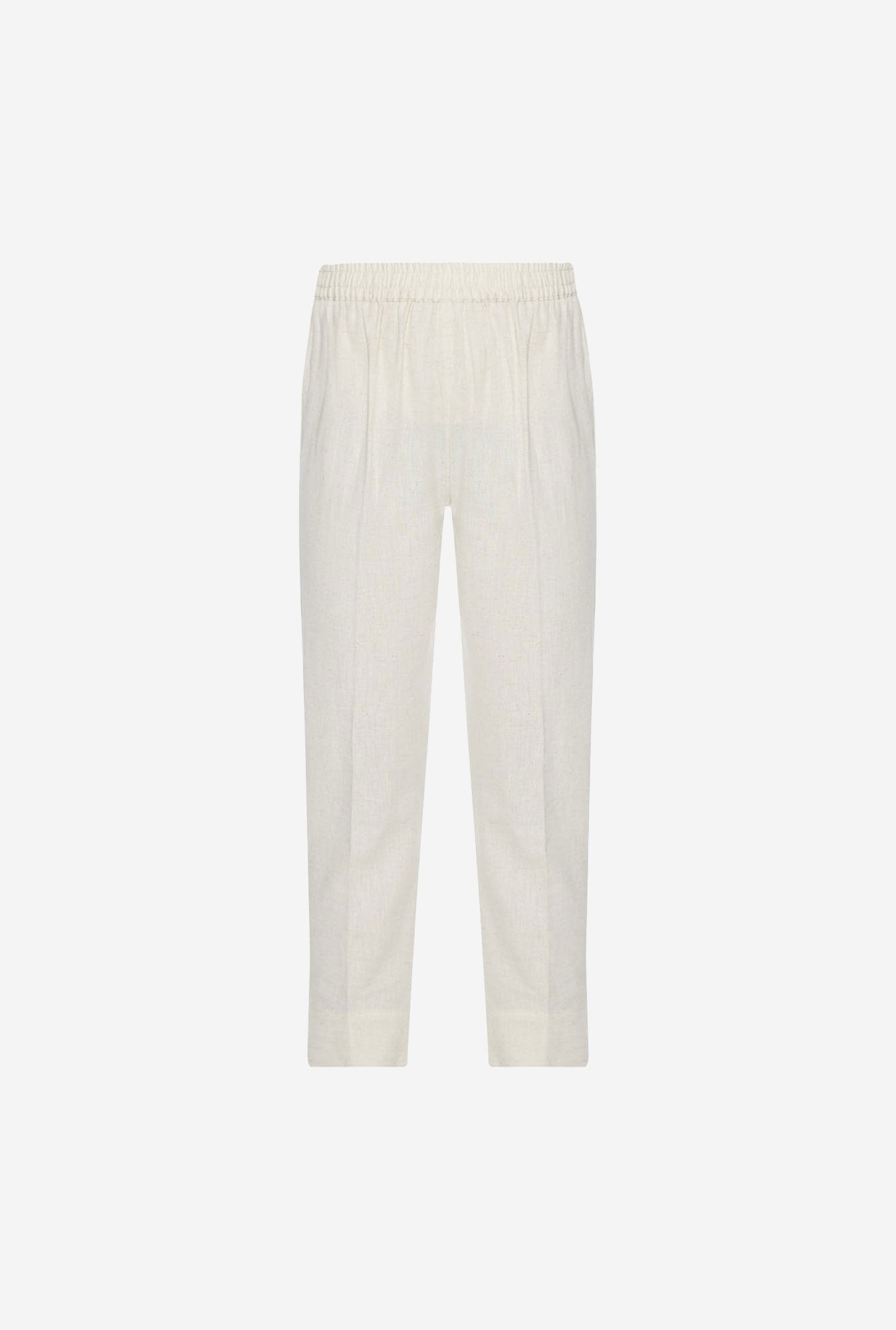 Utsa Off-White Slim Fit Cotton Ethnic Pants
