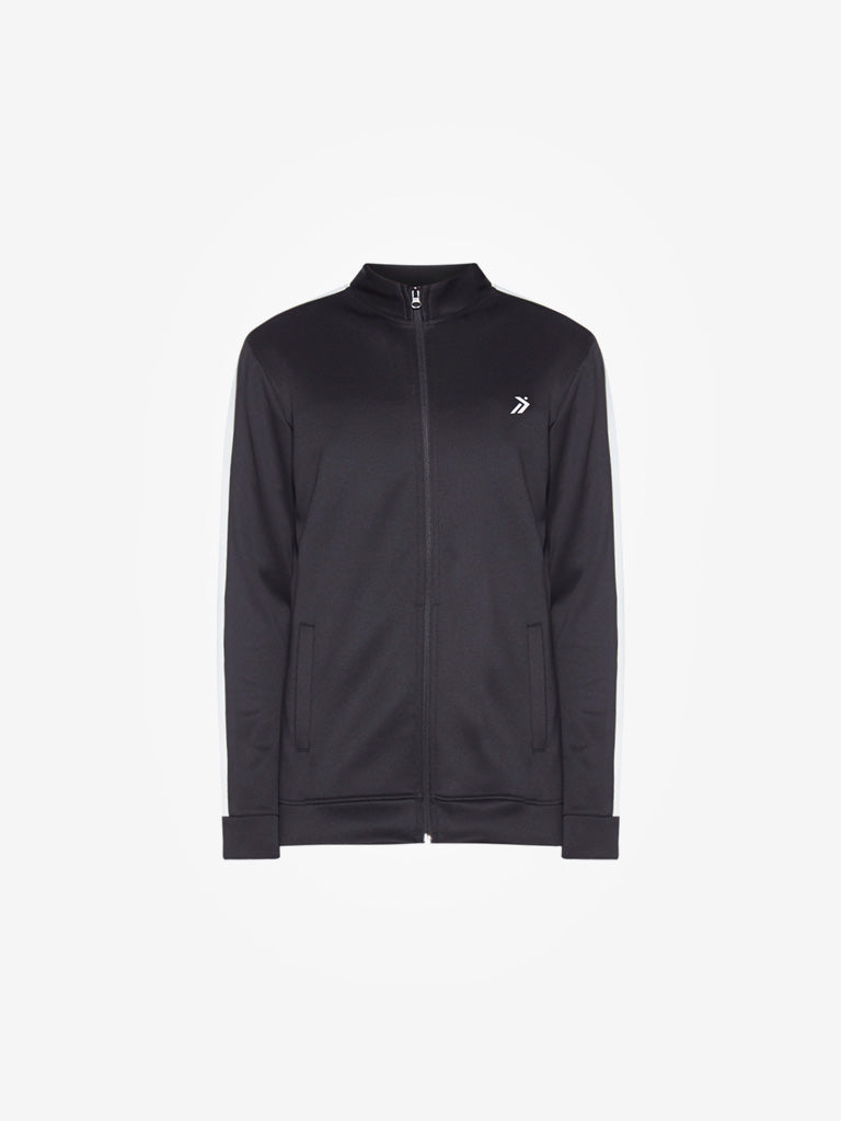 Studiofit Black Slim Fit Jacket | Black Slim Fit Jacket for Men Close Up View - Westside