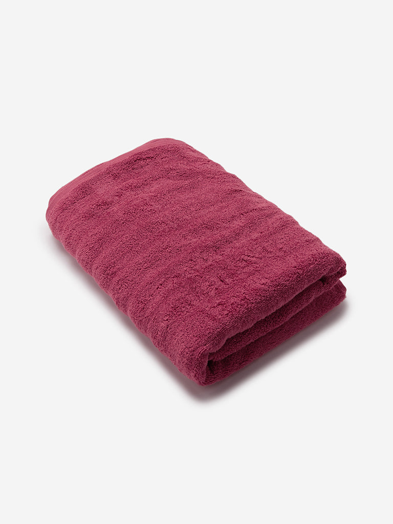 Westside Home Dark-Pink 520 GSM Bath Sheet