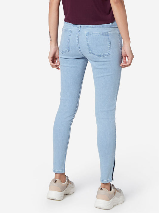 Nuon Light Blue Skinny Jeans back view