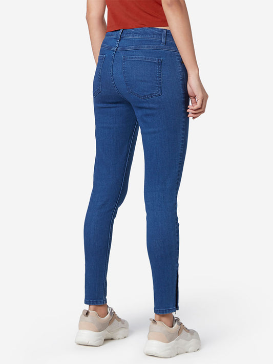 Nuon Blue Skinny Jeans back view