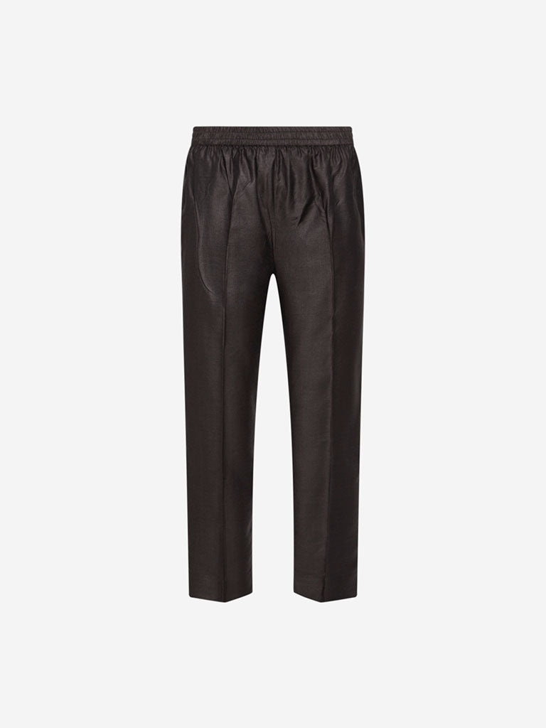 Zuba Dark Grey Slim Fit Ethnic Pants | Dark Grey Slim Fit Ethnic Pants for women full view - Westside