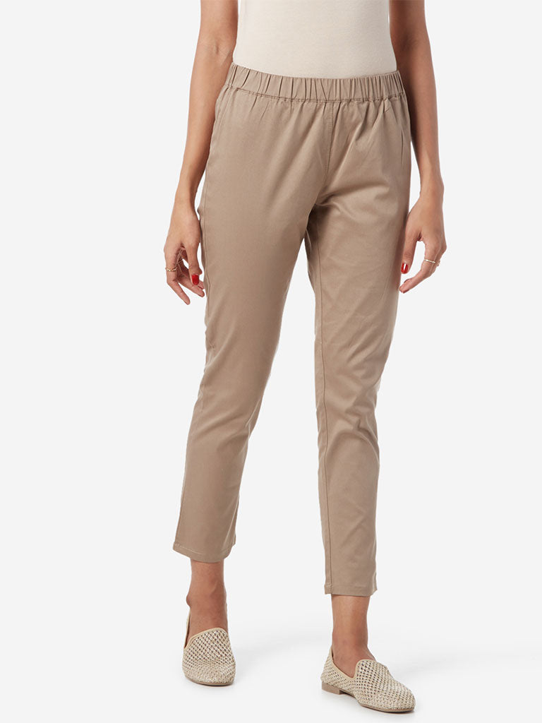 STRAIGHT FIT TROUSER (E1893/102/007) | ETHNIC