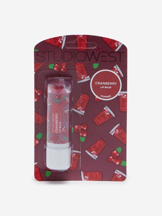 Studiowest Cranberry Tinted with Shimmer Lip Balm - 4.5 gm
