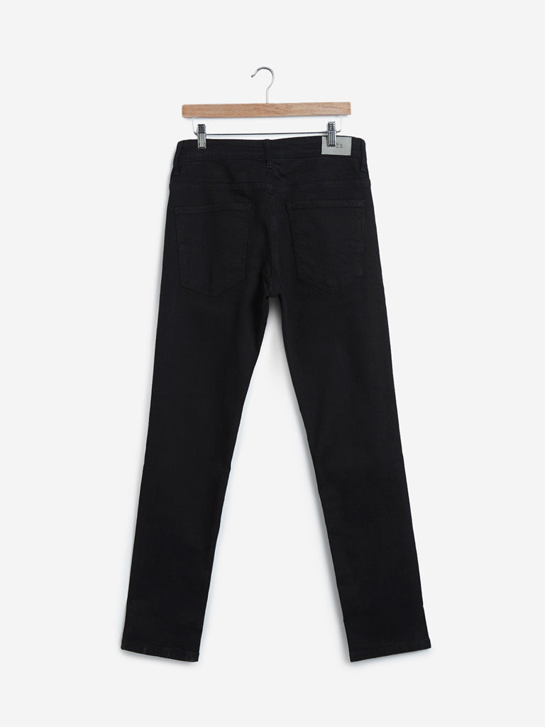 Buy WES Casuals Black Relaxed Fit Jeans from Westside