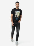Nuon Charcoal Nuo-Flex Rodeo Carrot Fit Jeans | Charcoal Nuo-Flex Rodeo Carrot Fit Jeans for Men Standing View - Westside