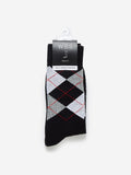 WES Lounge Black Full-Length Socks Pack of Three Product View 