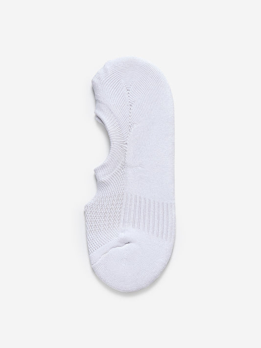 WES Lounge White Cotton Blend Trainer Socks - Pack of 3