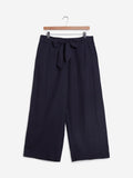 Bombay Paisley Navy Palazzos With Belt