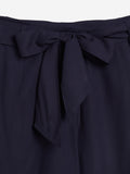 Bombay Paisley Navy Palazzos With Belt