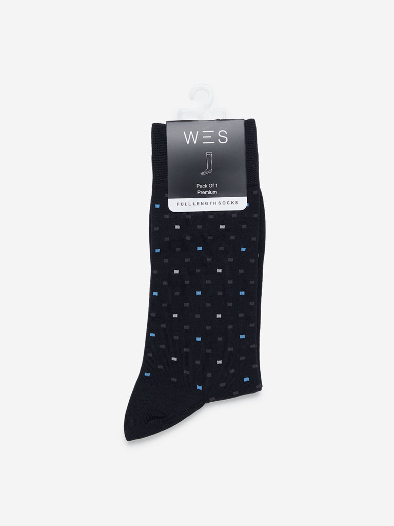 WES Lounge Black Premium Full-Length Socks