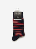 WES Lounge Dark Red Full-Length Socks Set Product View 