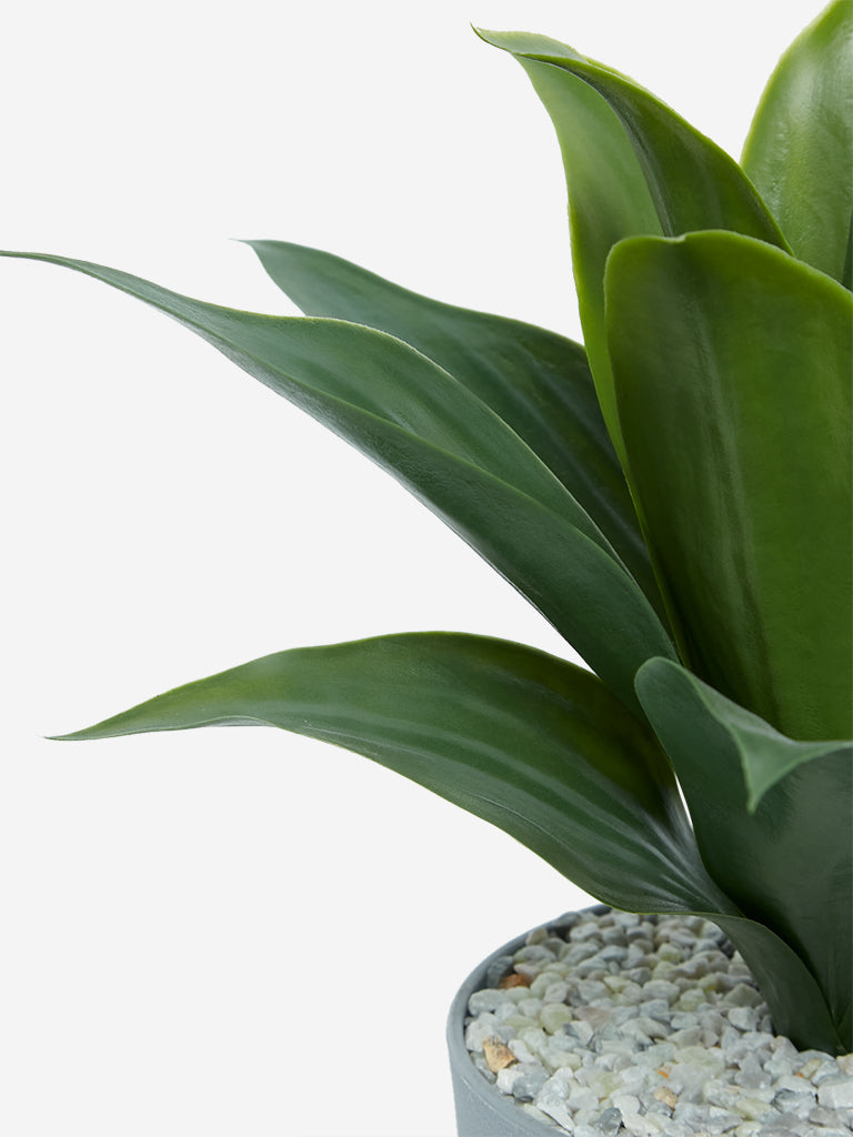Westside Home Green Artificial Sansevieria Plant