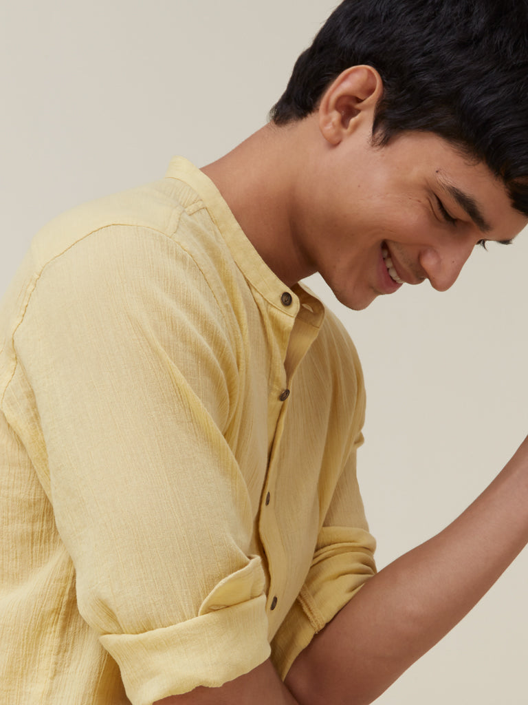 ETA Yellow Resort-Fit Luxe Shirt - Westside