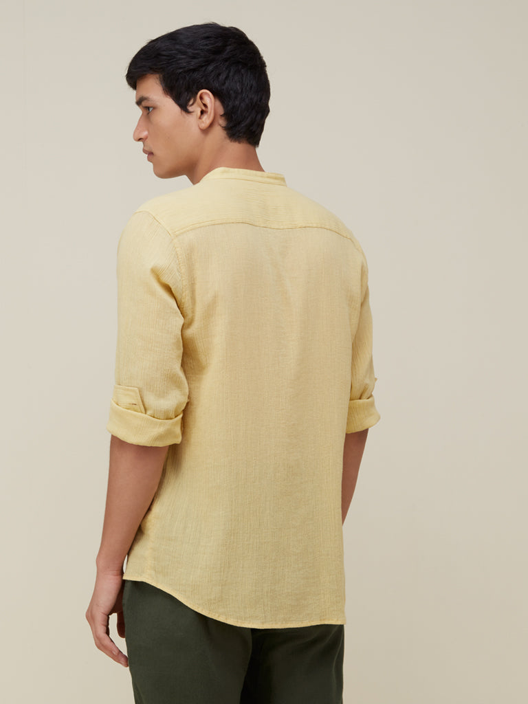 ETA Yellow Resort-Fit Luxe Shirt Back View