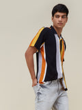 Nuon Multicolour Relaxed-Fit Stripe Design Shirt