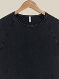 ETA Charcoal Slim Fit Sweater | Charcoal Slim Fit Sweater for Men Close Up View - Westside