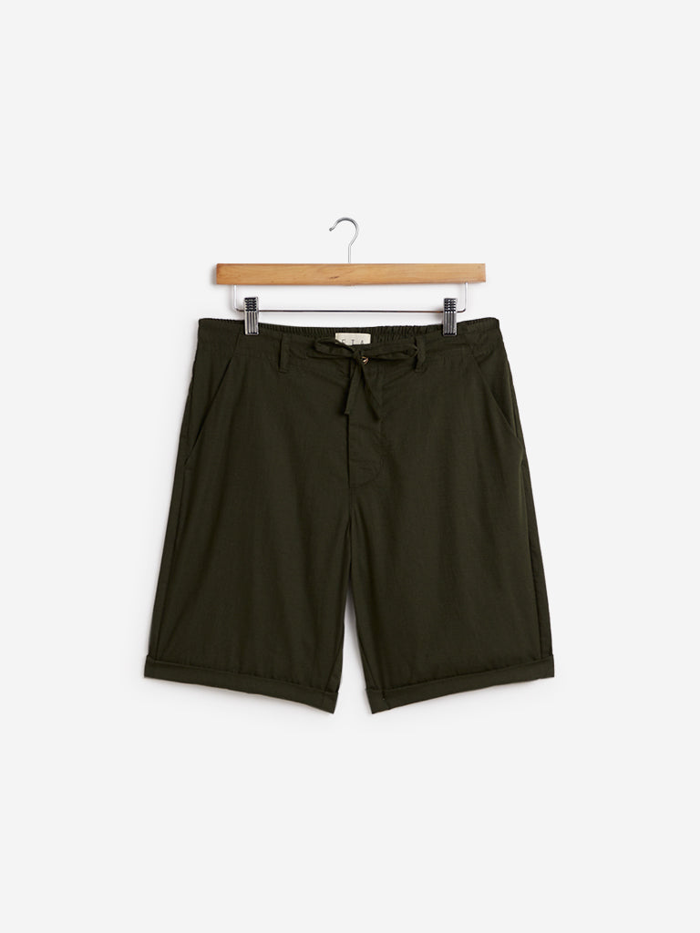 ETA Olive Slim Fit Shorts - Westside