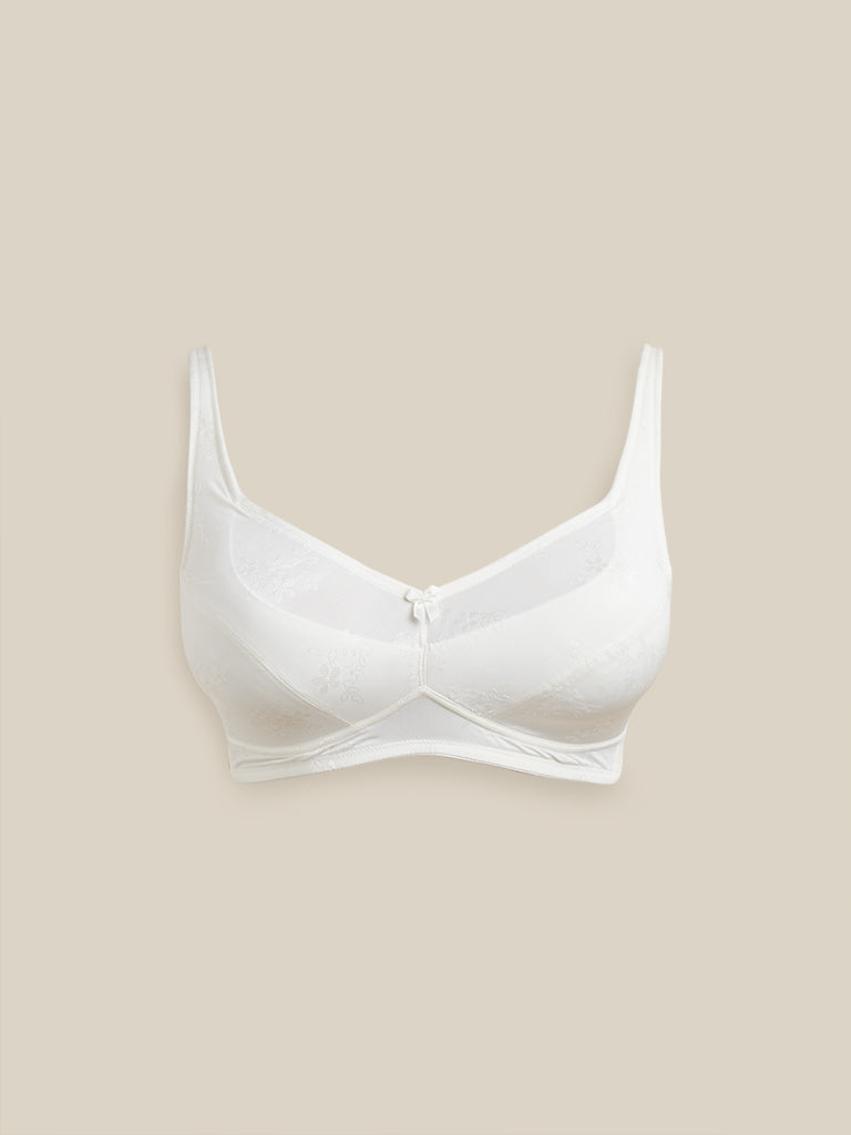 Wunderlove Curves Off White Padded Comfort Bra