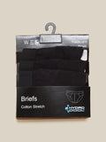 WES Lounge Black Briefs Pack of Three Product View 