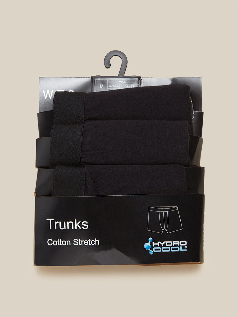 WES Lounge Black Trunks Set of Three Product View 