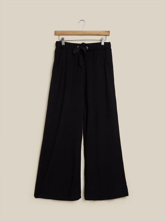Wunderlove Black Flared Supersoft Pyjamas