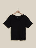 Wunderlove Black Raglan-Sleeved Supersoft T-shirt