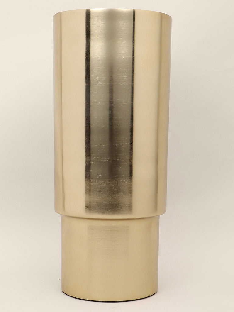 Westside Home Gold Large Pillar Vase