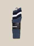 WES Lounge Navy Full Length Socks Pack Of Five Product View View 