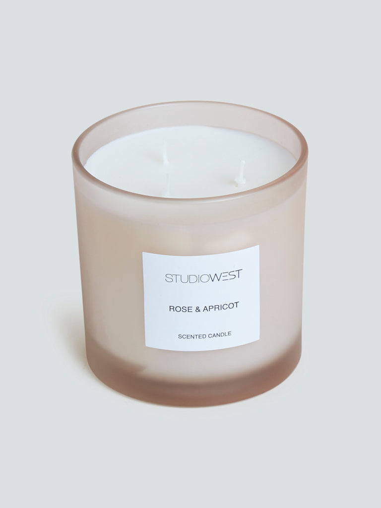 Studiowest Rose and Apricot Scented Candle, 400g