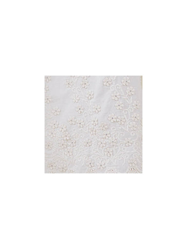 Zuba Off-White Pure Cotton Floral Palazzos