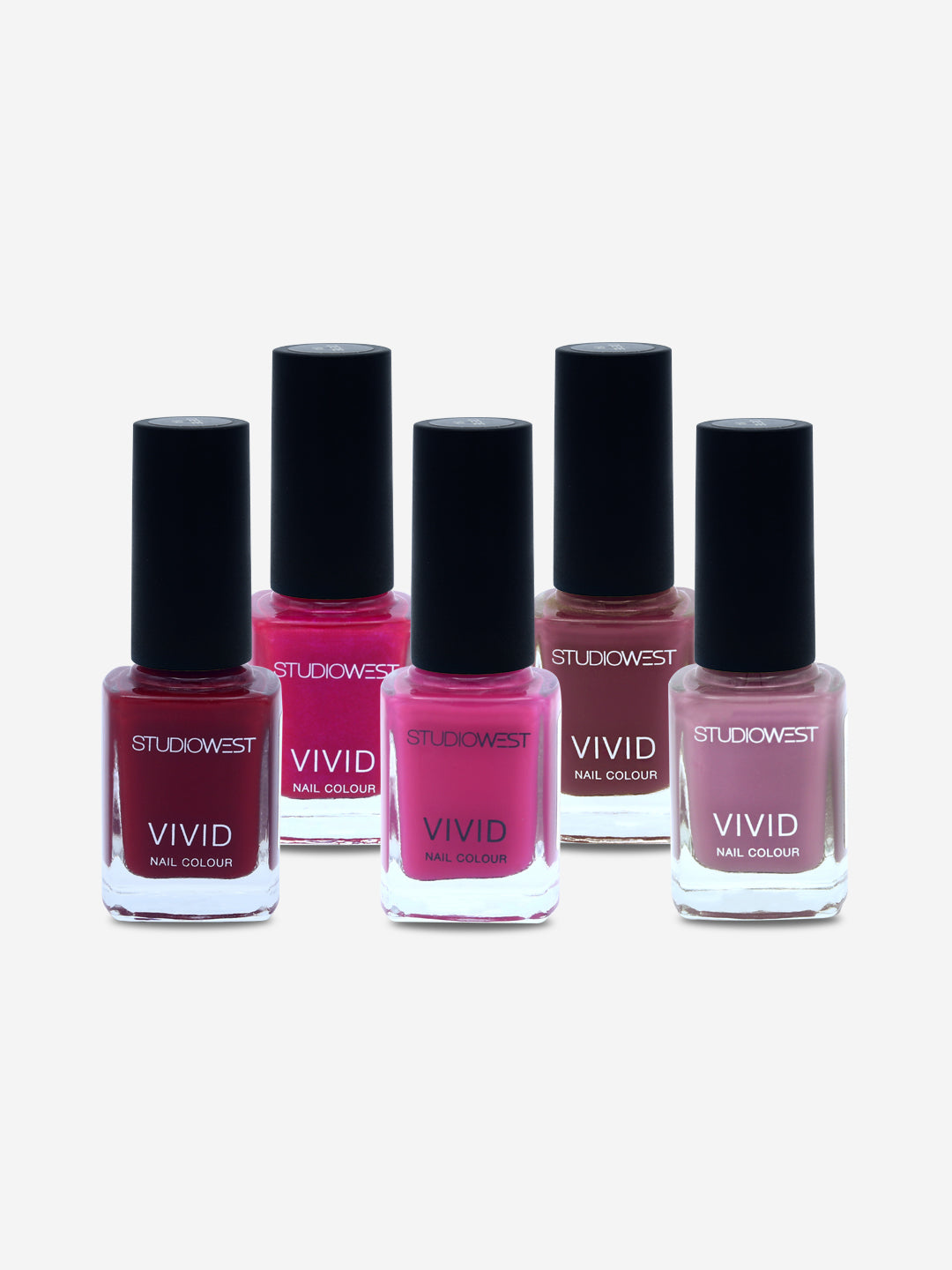 Buy Studiowest Vivid Pink Shimmer Nail Colour PP-63 9ml from Westside