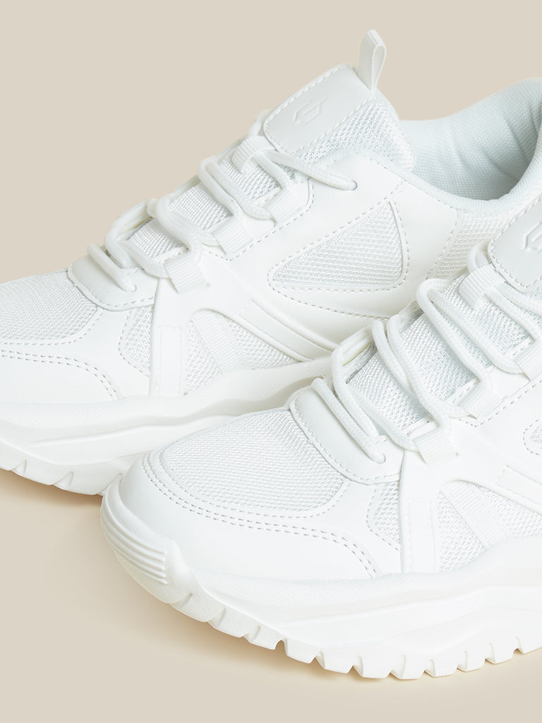 LUNA BLU White Chunky Sneakers