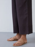 Utsa Charcoal Schiffli-Detailed Palazzos for women - Westside