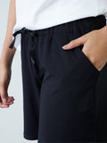 Wunderlove Black Relaxed-Fit Supersoft Shorts
