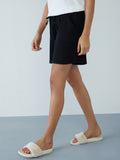 Wunderlove Black Relaxed-Fit Supersoft Shorts