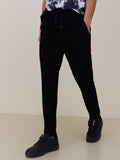 Nuon Black Carrot-Fit Jogger-Style Jeans | Nuon Black Carrot-Fit Jogger-Style Jeans for Men Front View - Westside