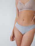Wunderlove Grey Melange Bikini Briefs