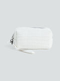 Studiowest White Pleated Makeup Pouch
