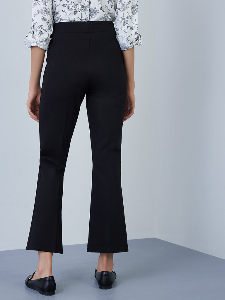 Wardrobe Black Bootcut Trousers, Women's Black Bootcut Pants