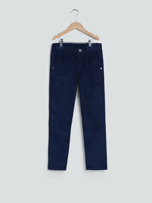 Y&F Kids Navy Corduroy Trousers