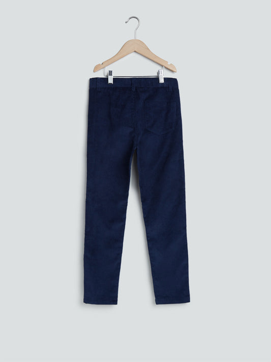 Y&F Kids Navy Corduroy Trousers
