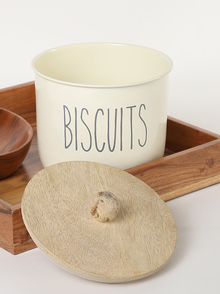 Westside Home Cream Biscuit Storage Jar