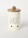 Westside Home Cream Garlic Storage Jar