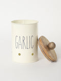 Westside Home Cream Garlic Storage Jar