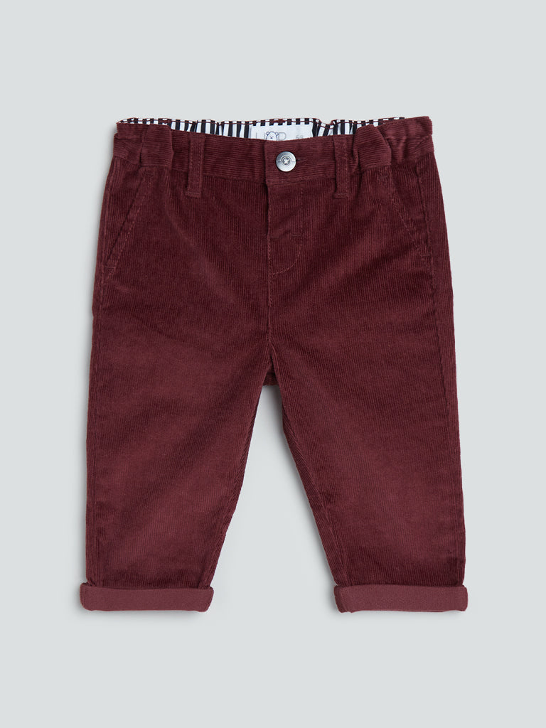 Wine Corduroy Trousers  Mens Country Clothing  Cordings