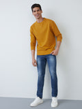 WES Casuals Mustard Relaxed-Fit Sweatshirt