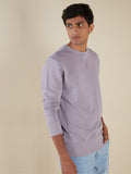 WES Casuals Light Purple Relaxed-Fit Sweatshirt