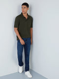 WES Casuals Dark Blue Relaxed-Fit Jeans
