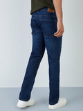 WES Casuals Dark Blue Relaxed-Fit Jeans